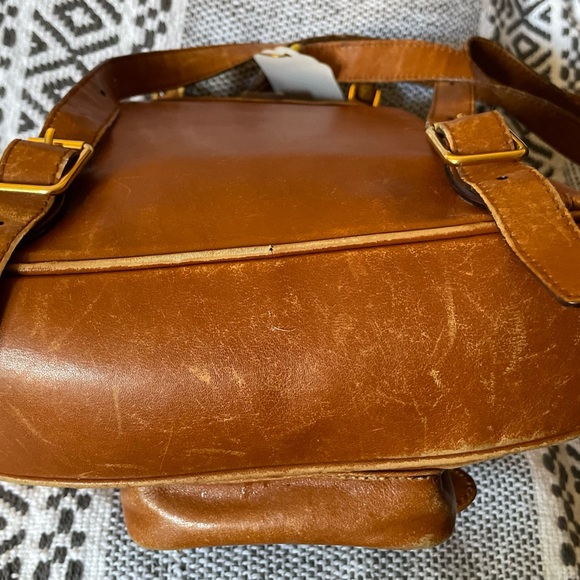 Gucci Brown Leather Bamboo Handle Backpack main image 5